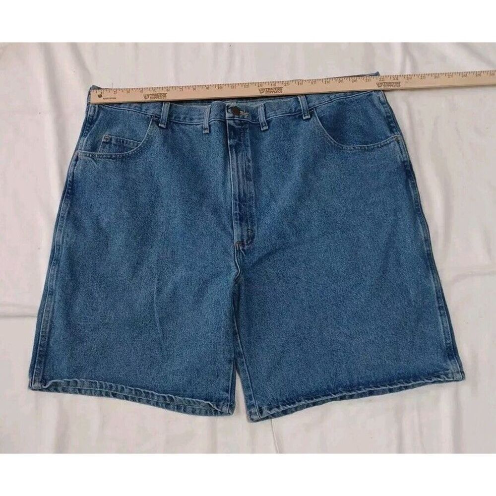 Wrangler Rugged Wear Mens Denim Shorts Size 46 Blue Cotton 36505SW